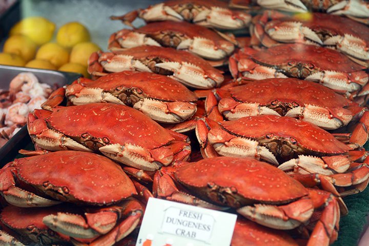 CRAB LEGS Banner Vinyl Mesh Banner Sign Seafood Market Shrimp Clams Fresh Fish 